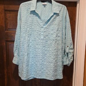 J. Jill  Mint Green Casual Shirt
